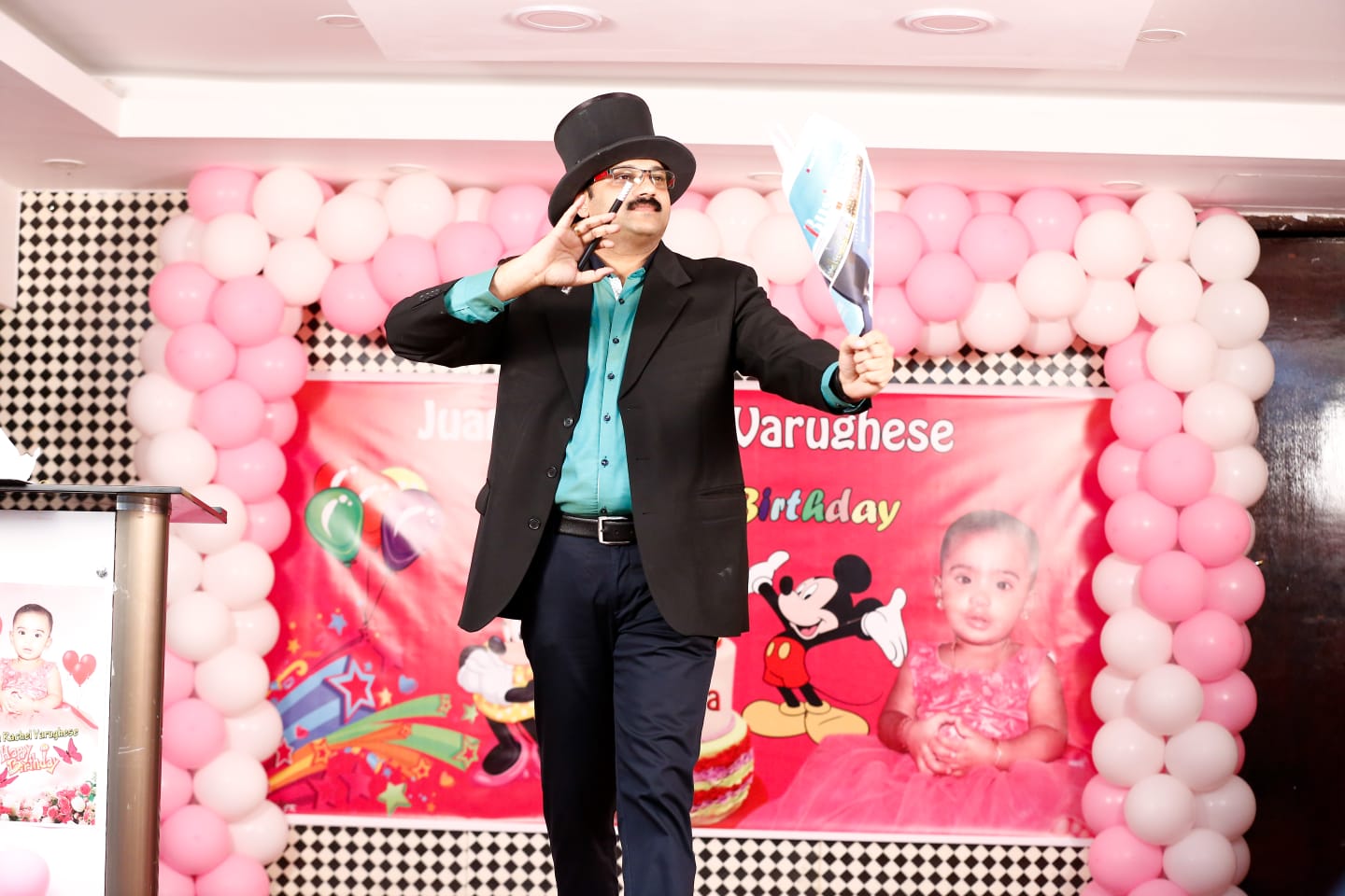 Corporate event stage decoration