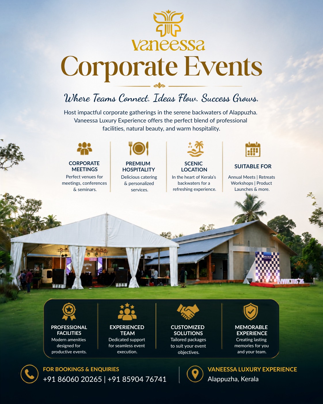 Vaneessa Corporate Events brochure